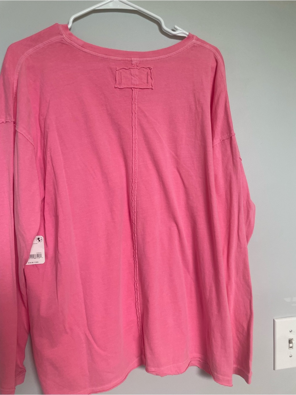 We The Free Bright Pink Long Sleeve Tee - Picture 6 of 6